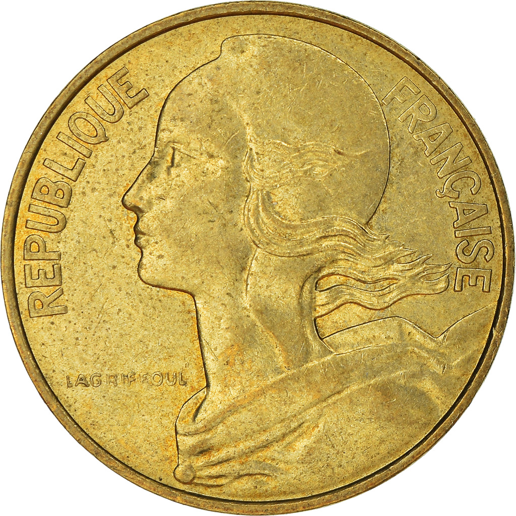 Moneda, Francia, 10 Centimes, 1983
