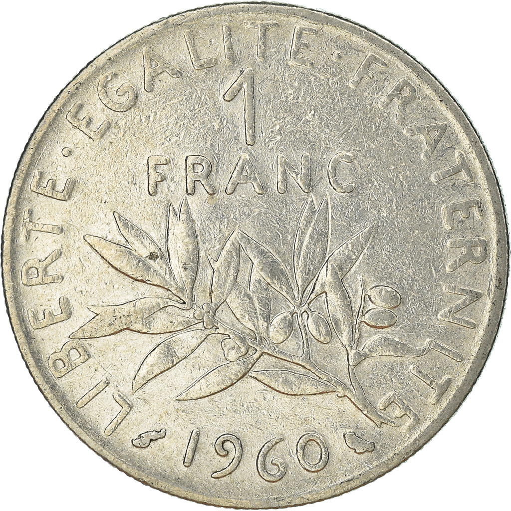 Moneda, Francia, Franc, 1960