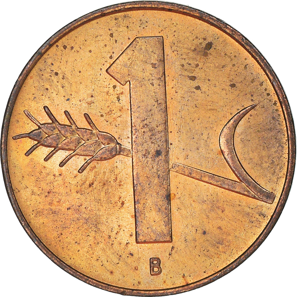 Moneda, Suiza, Rappen, 1963