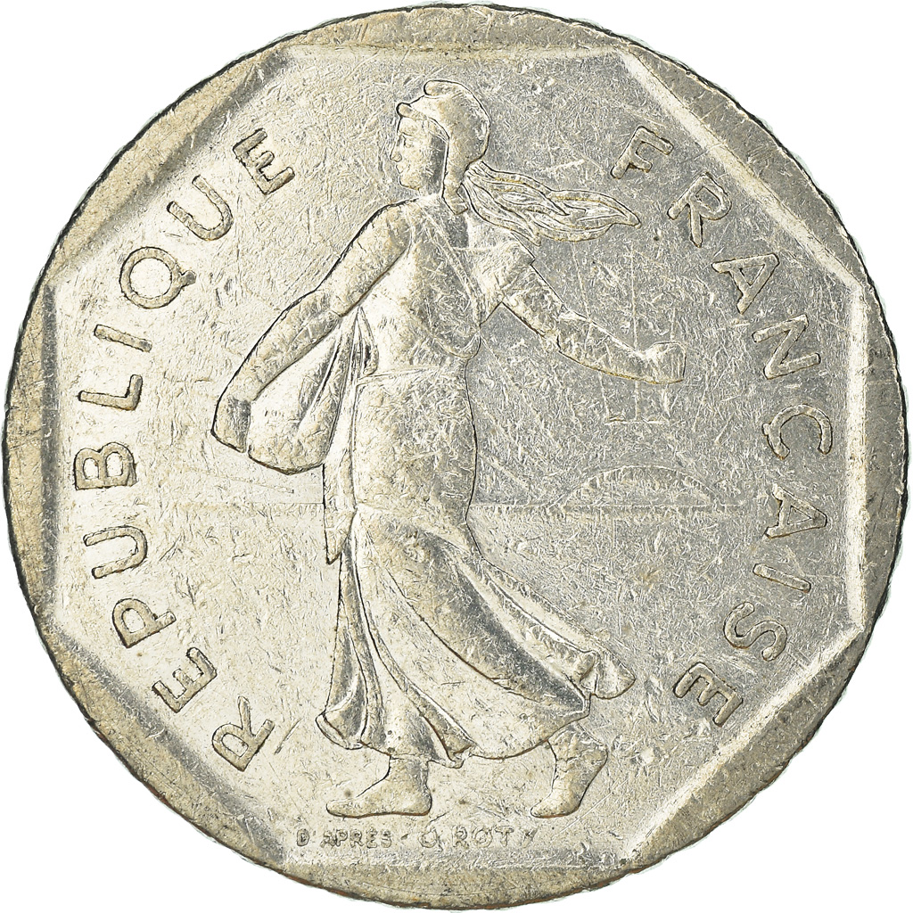 Moneda, Francia, 2 Francs, 1982