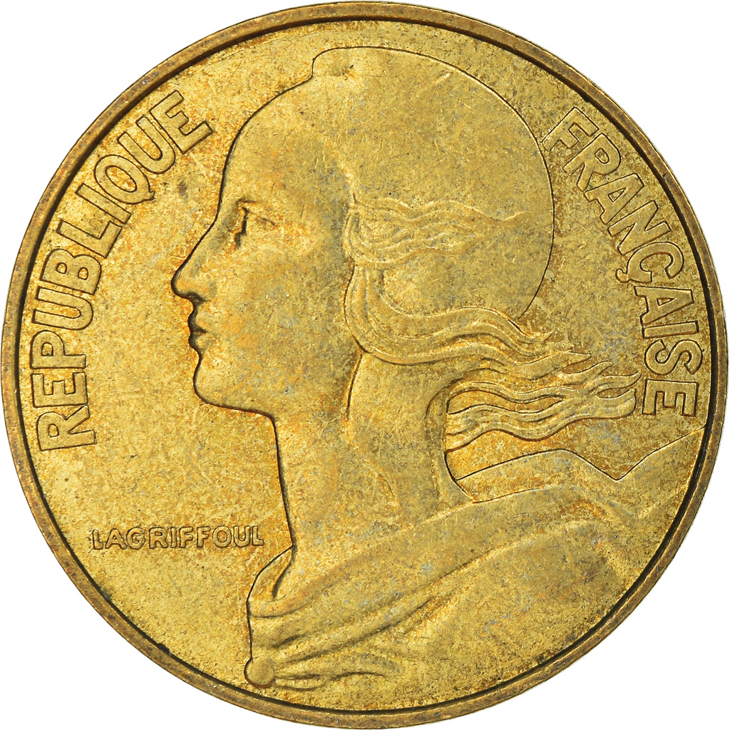 Moneda, Francia, 20 Centimes, 1983