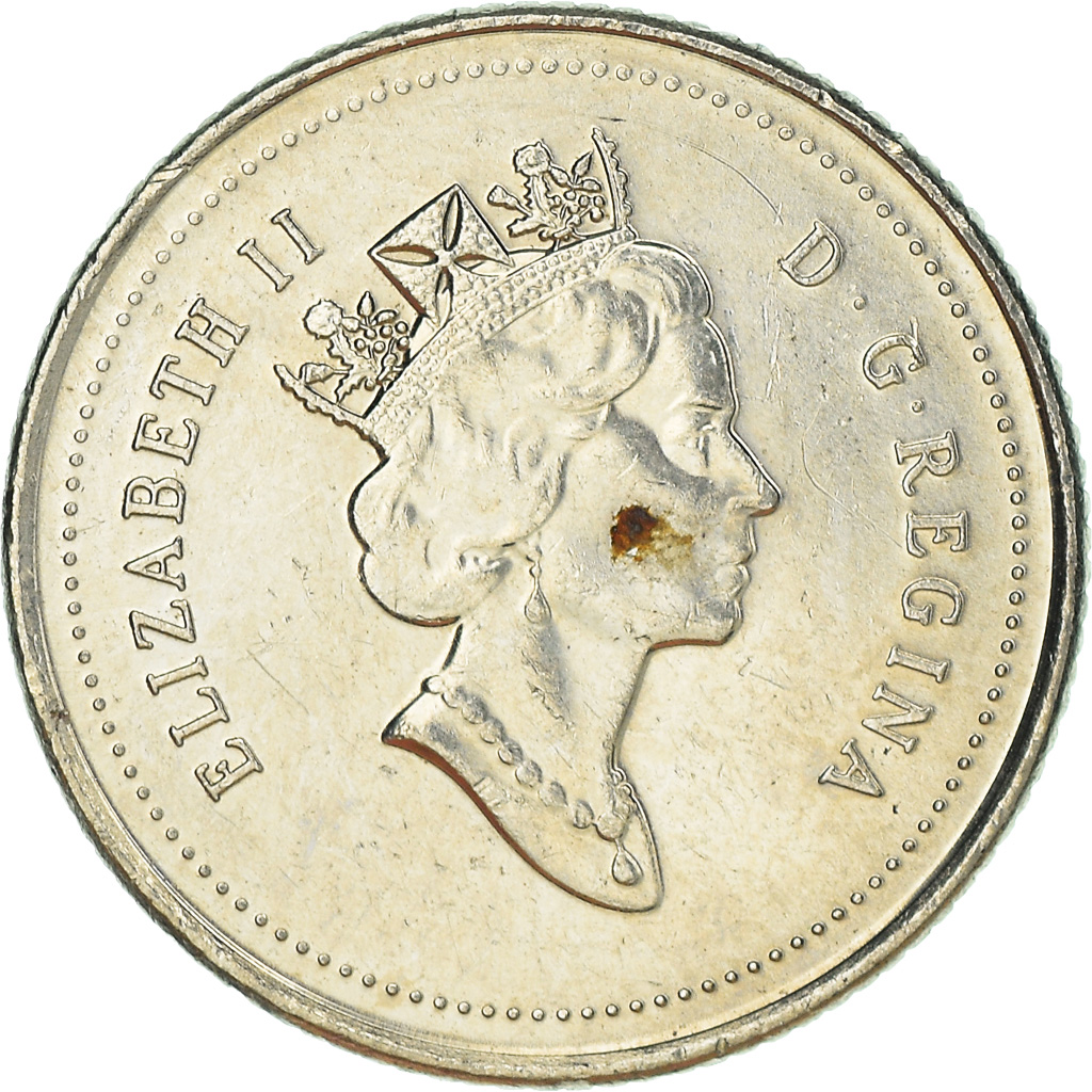 Moneda, Canadá, 10 Cents, 1995