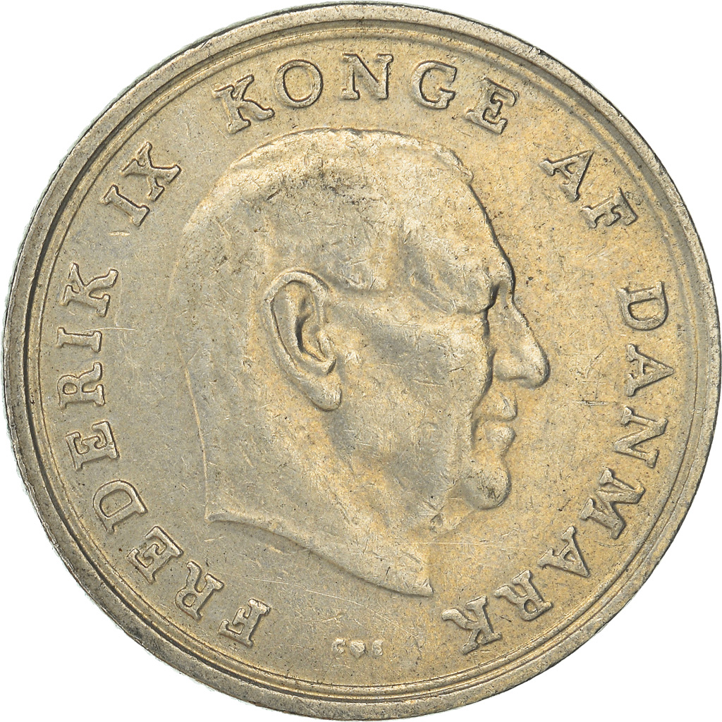 Moneda, Dinamarca, Krone, 1965
