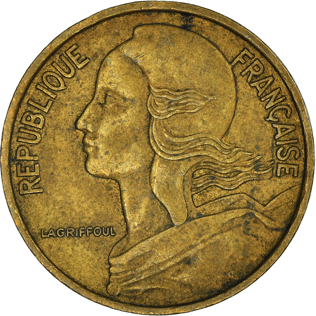 Moneda, Francia, 5 Centimes, 1968