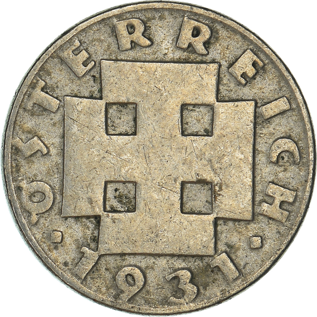 Moneda, Austria, 5 Groschen, 1931