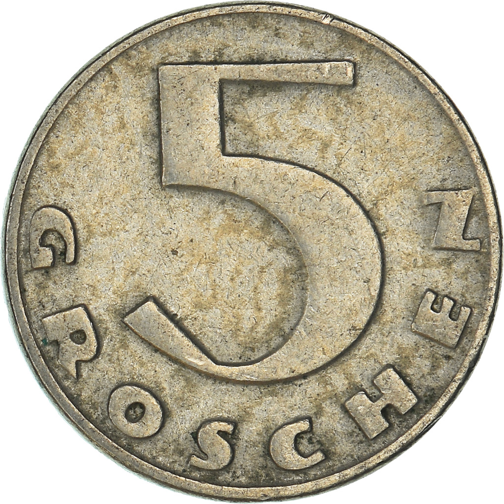 Moneda, Austria, 5 Groschen, 1931