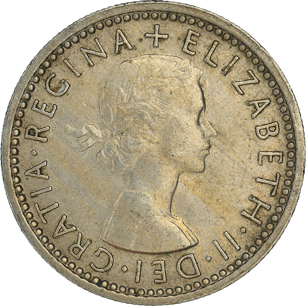 Moneda, Gran Bretaña, 6 Pence, 1960
