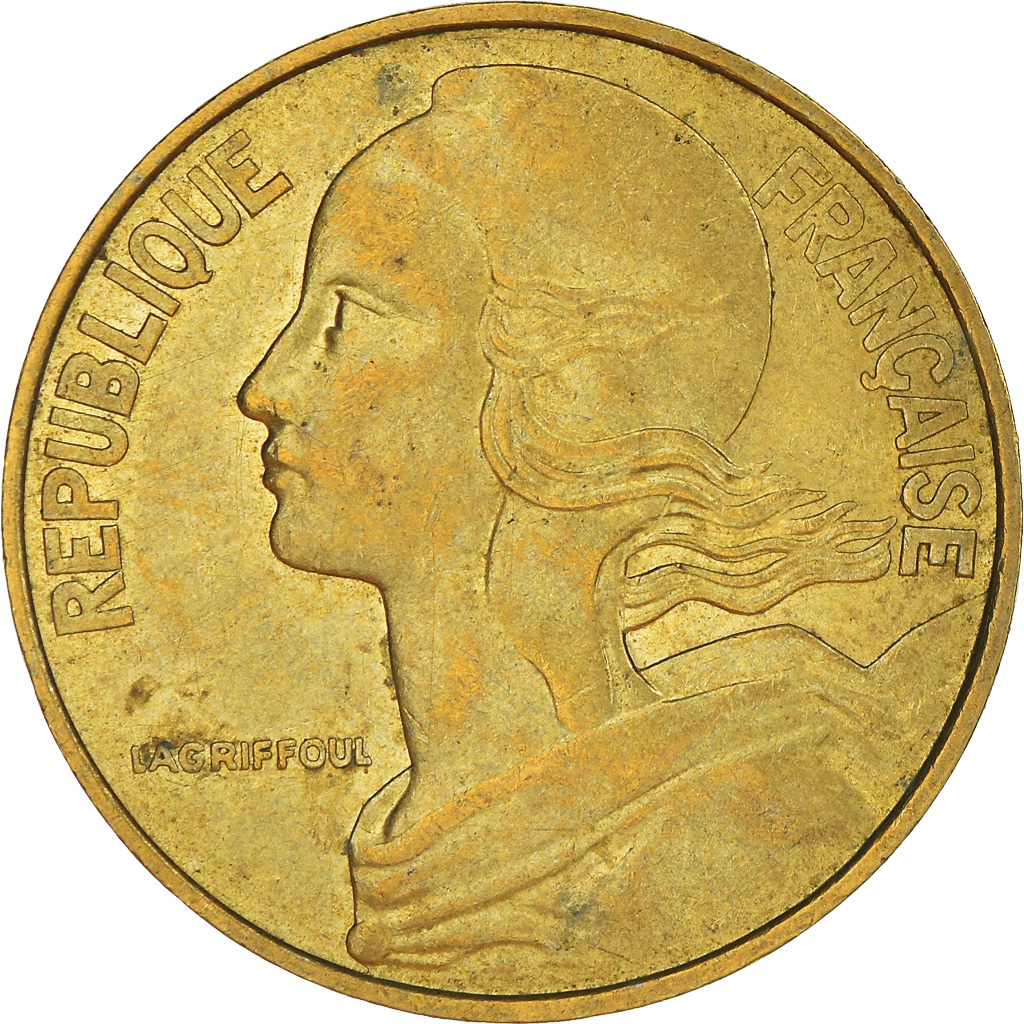 Moneda, Francia, 20 Centimes, 1981