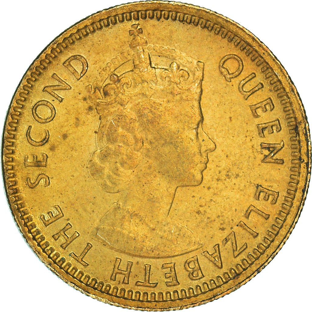 Moneda, Hong Kong, 5 Cents, 1967
