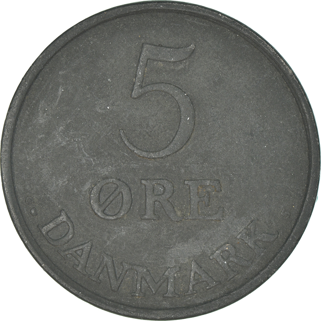 Moneda, Dinamarca, 5 Öre, 1961