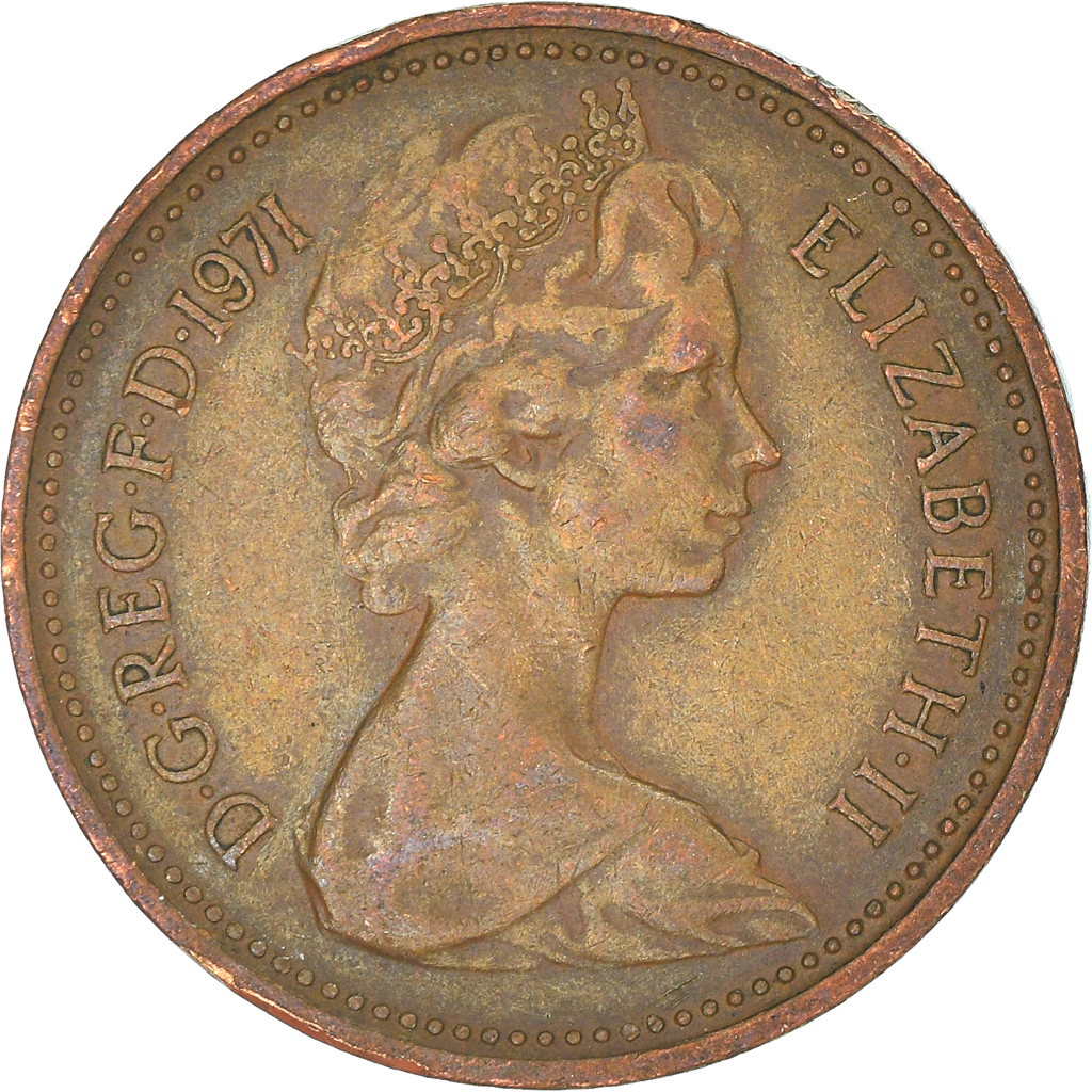Moneda, Gran Bretaña, New Penny, 1971