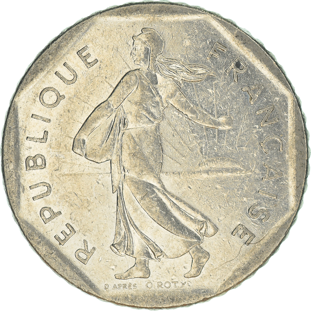 Moneda, Francia, 2 Francs, 1982