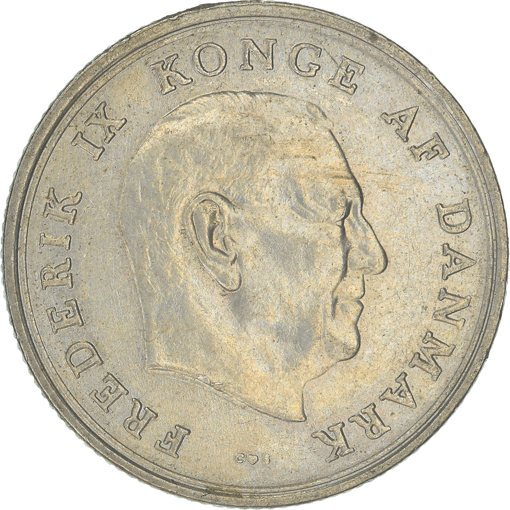 Moneda, Dinamarca, Krone, 1963