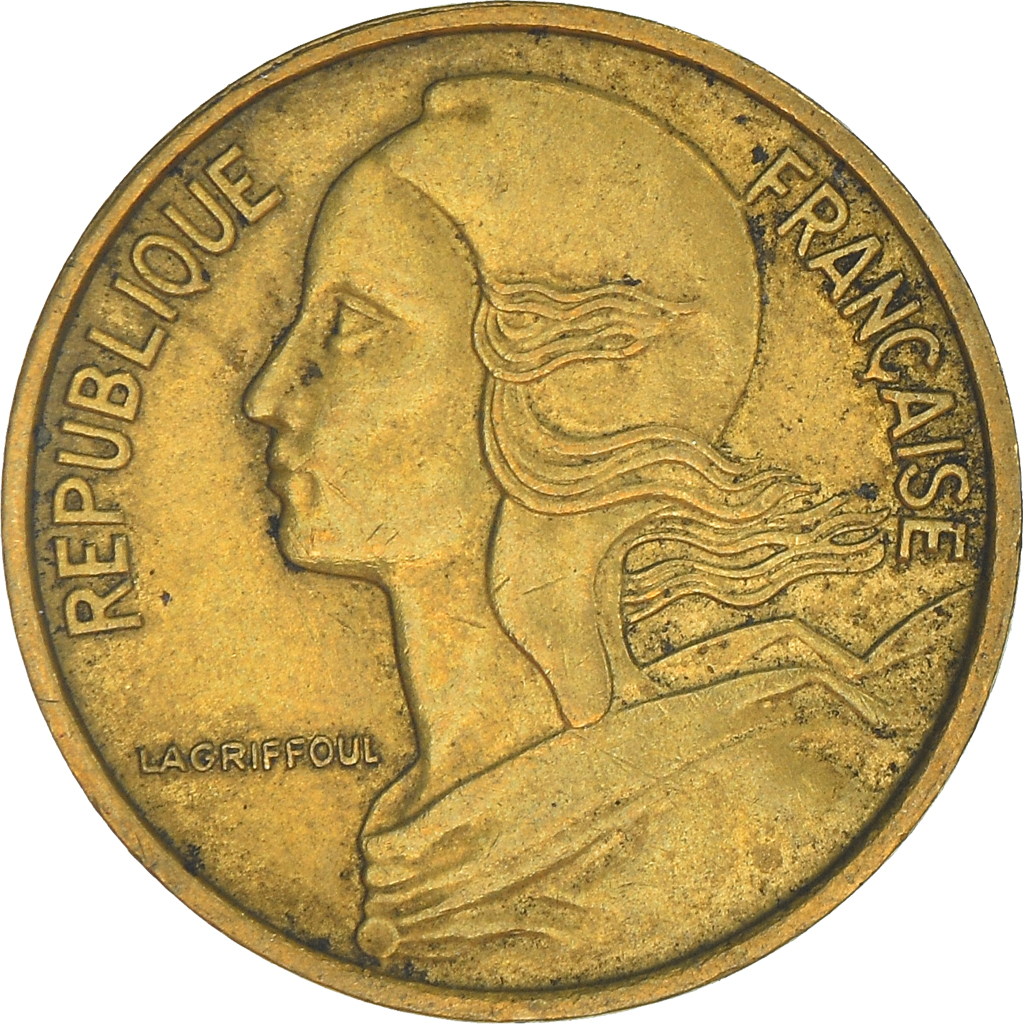 Moneda, Francia, 5 Centimes, 1972