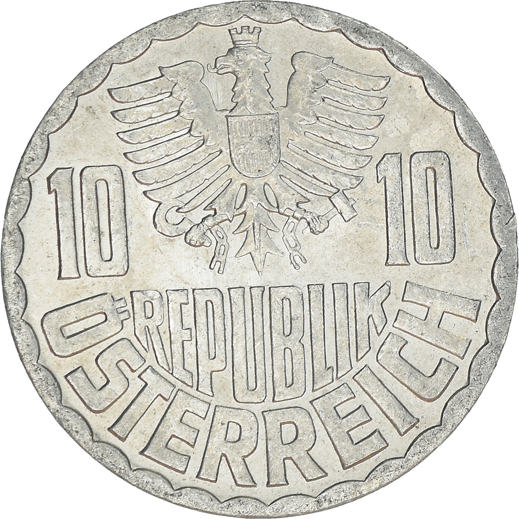 Moneda, Austria, 10 Groschen, 1967