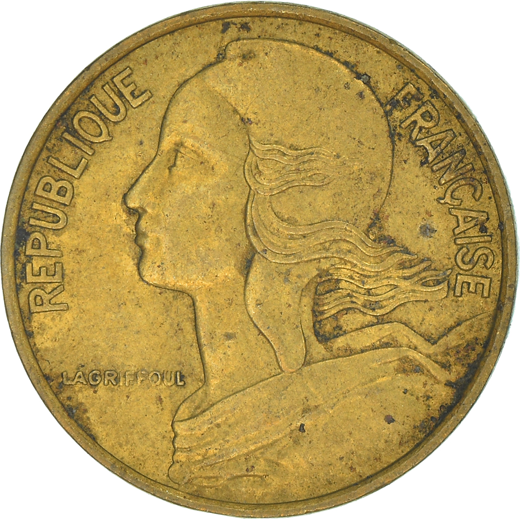 Moneda, Francia, 5 Centimes, 1974