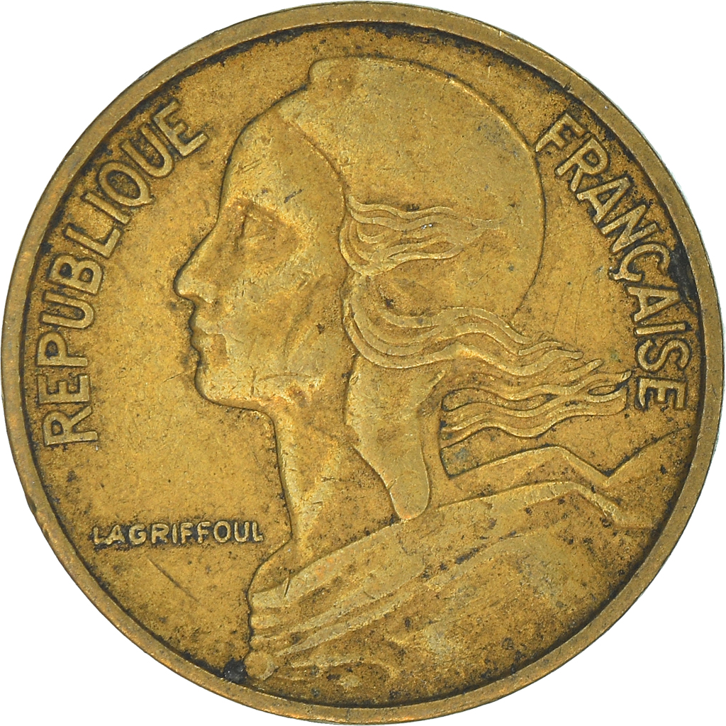 Moneda, Francia, 5 Centimes, 1966