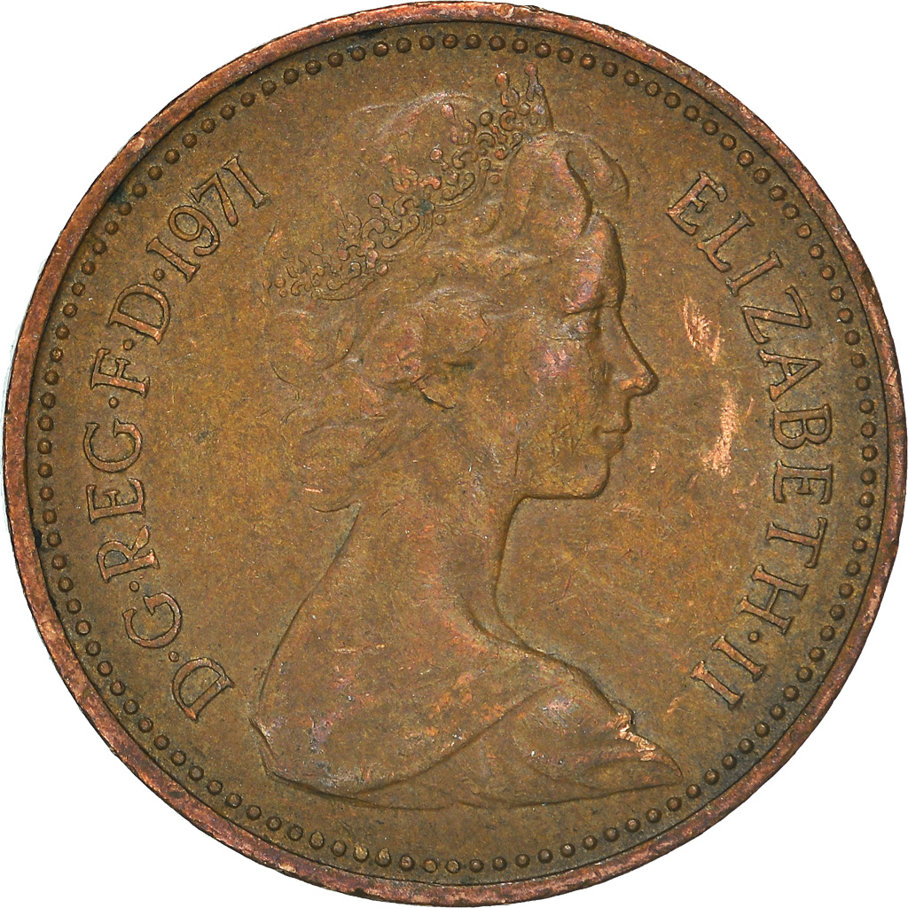 Moneda, Gran Bretaña, New Penny, 1971