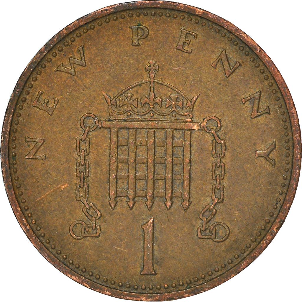 Moneda, Gran Bretaña, New Penny, 1971