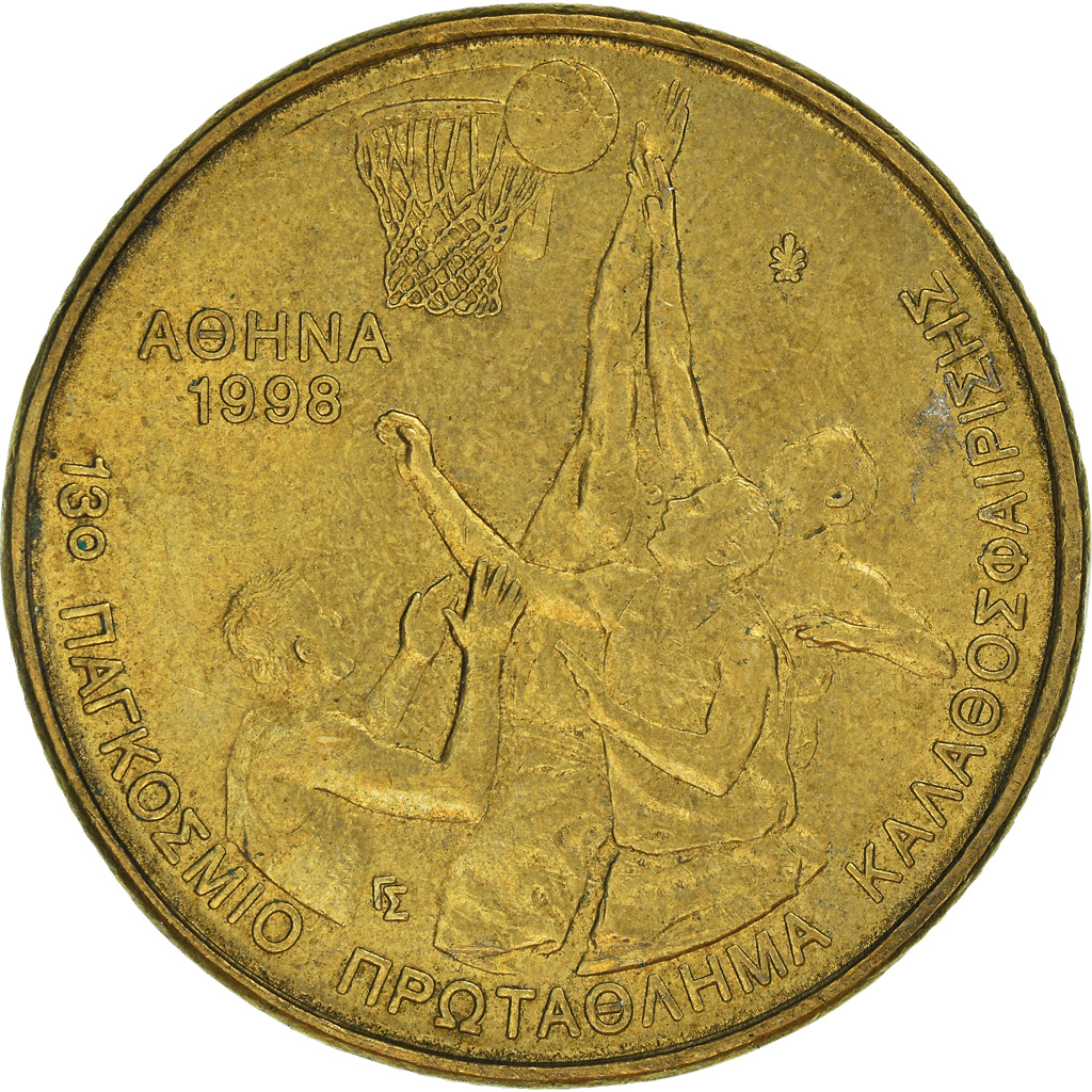 Moneda, Grecia, 100 Drachmes, 1998