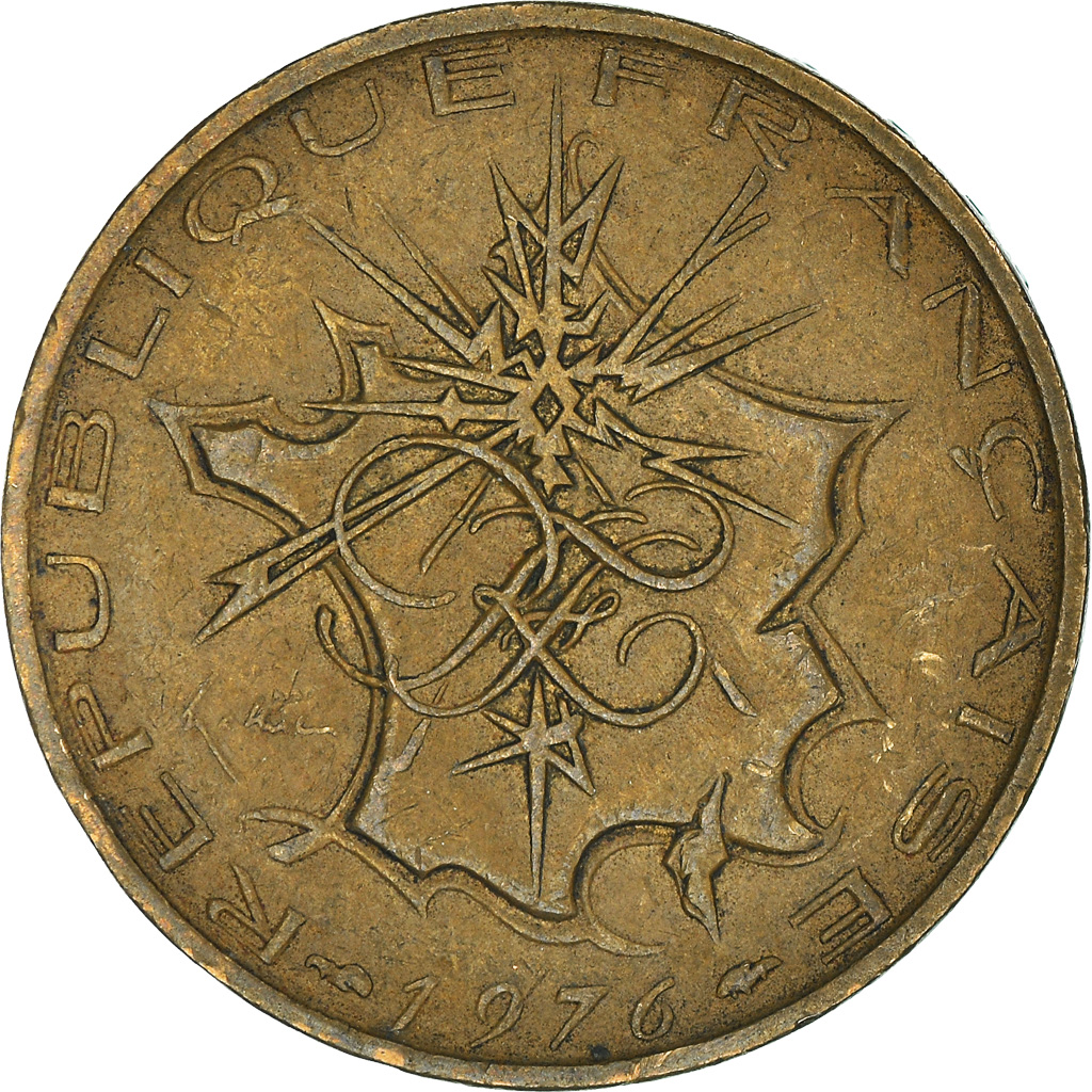 Moneda, Francia, 10 Francs, 1976