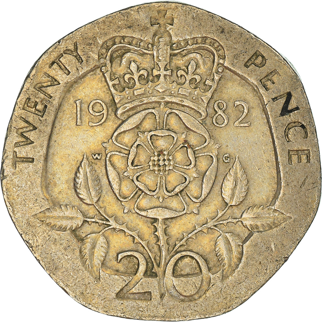 Moneda, Gran Bretaña, 20 Pence, 1982