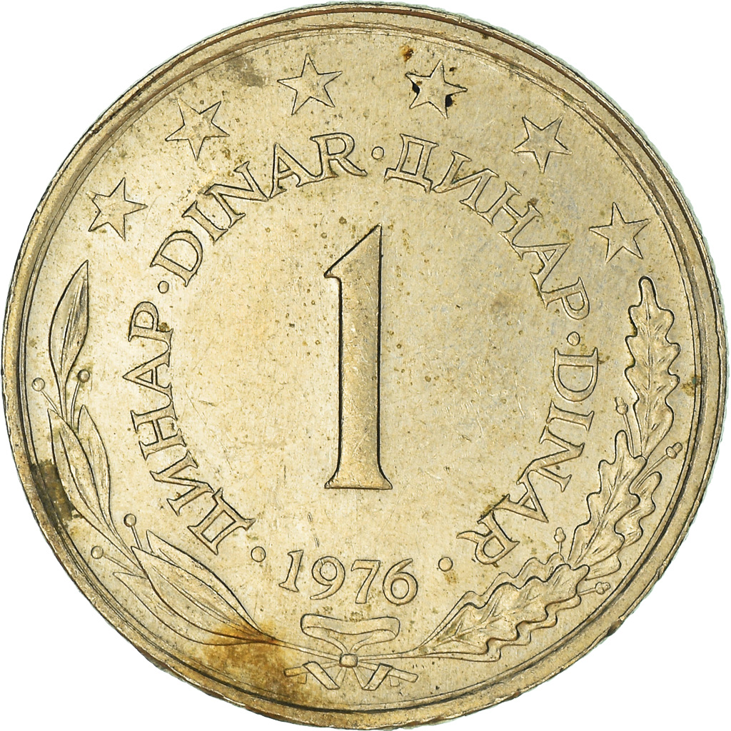 Moneda, Yugoslavia, Dinar, 1976