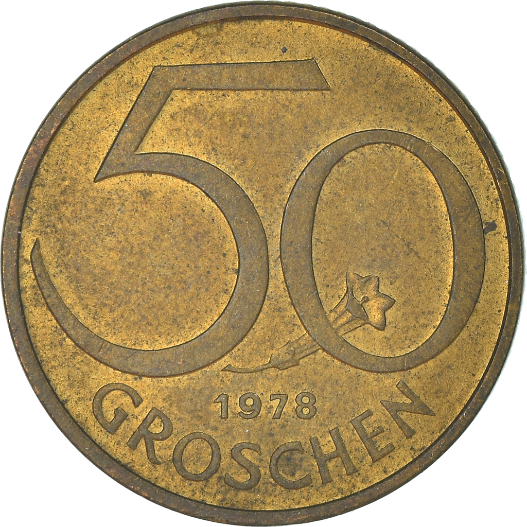 Moneda, Austria, 50 Groschen, 1978