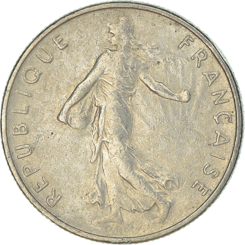 Moneda, Francia, 1/2 Franc, 1970