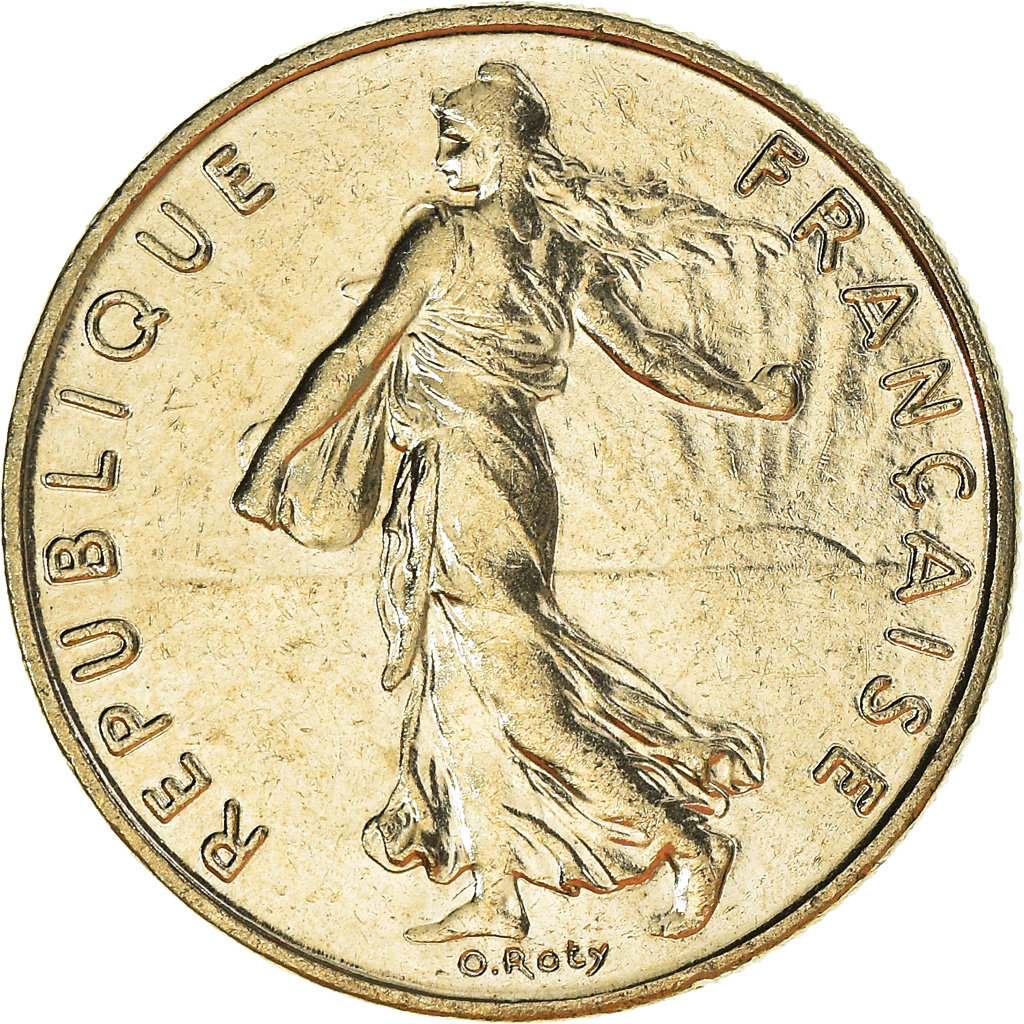 Moneda, Francia, 1/2 Franc, 2000