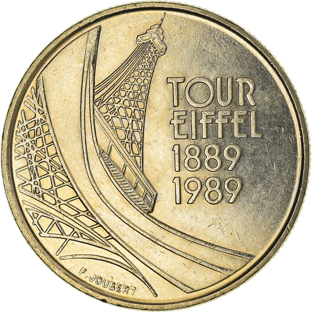 Moneda, Francia, 5 Francs, 1989