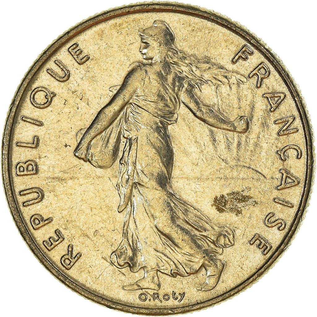 Moneda, Francia, 1/2 Franc, 1984