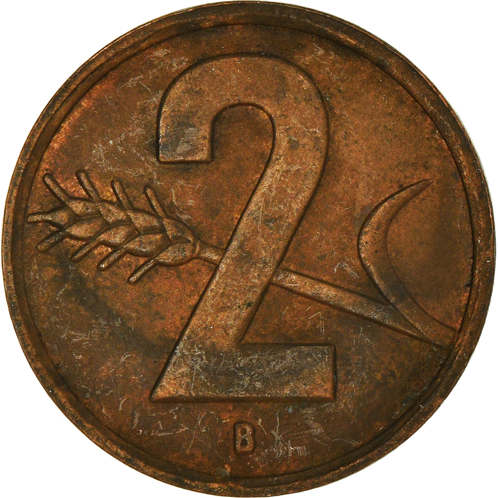 Moneda, Suiza, 2 Rappen, 1951