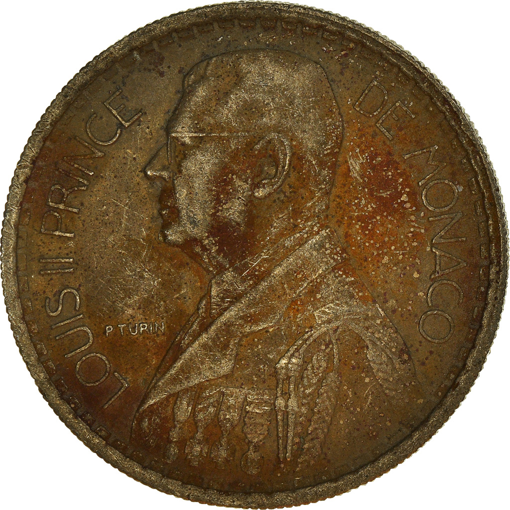 Moneda, Mónaco, 10 Francs, 1946
