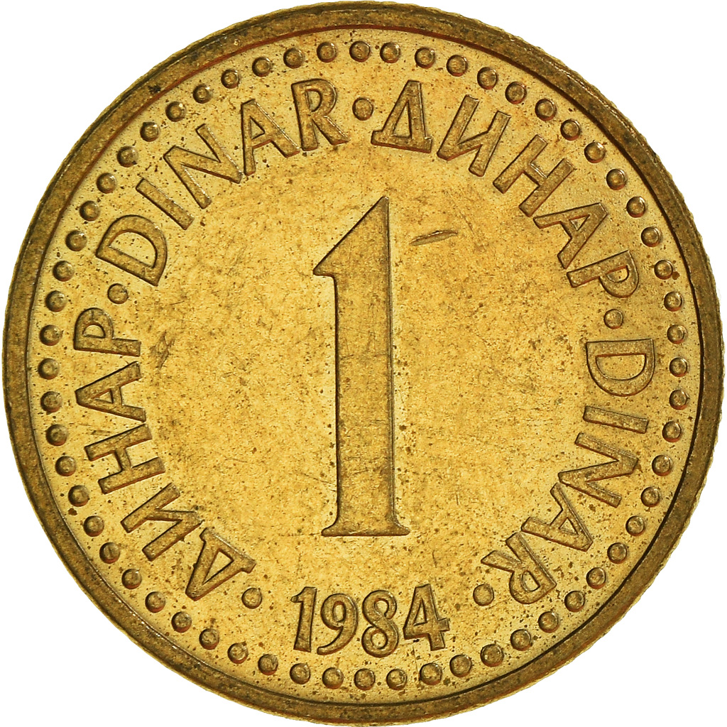 Moneda, Yugoslavia, Dinar, 1984