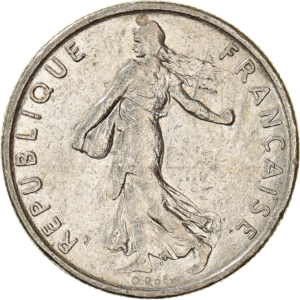 Moneda, Francia, 1/2 Franc, 1966