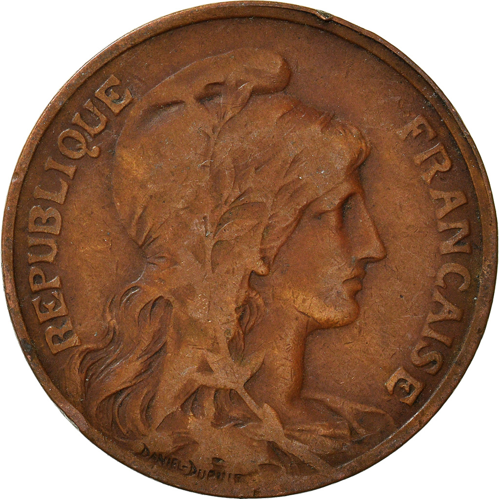 Moneda, Francia, 10 Centimes, 1904