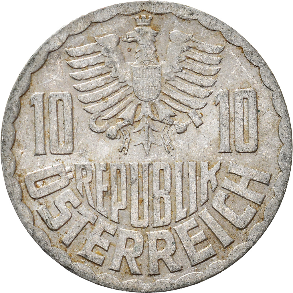 Moneda, Austria, 10 Groschen, 1971