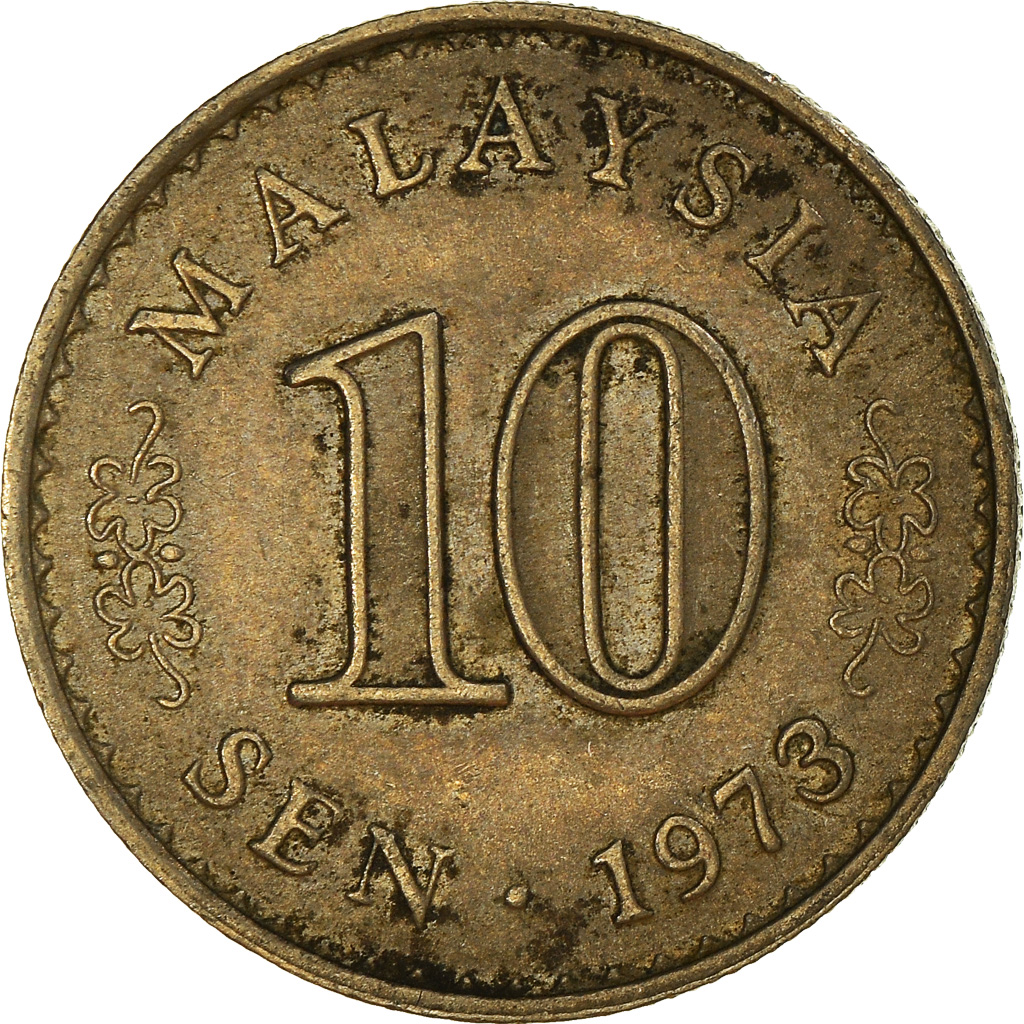 Moneda, Malasia, 10 Sen, 1973