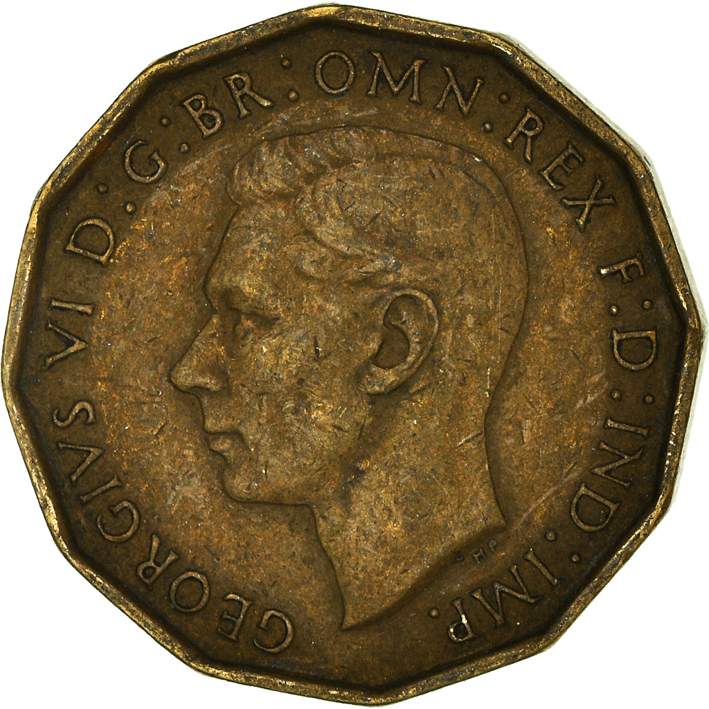Moneda, Gran Bretaña, 3 Pence, 1937