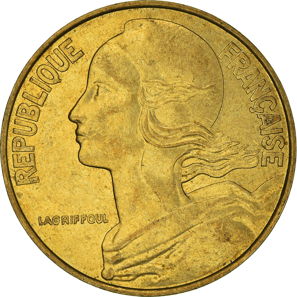 Moneda, Francia, 20 Centimes, 1993
