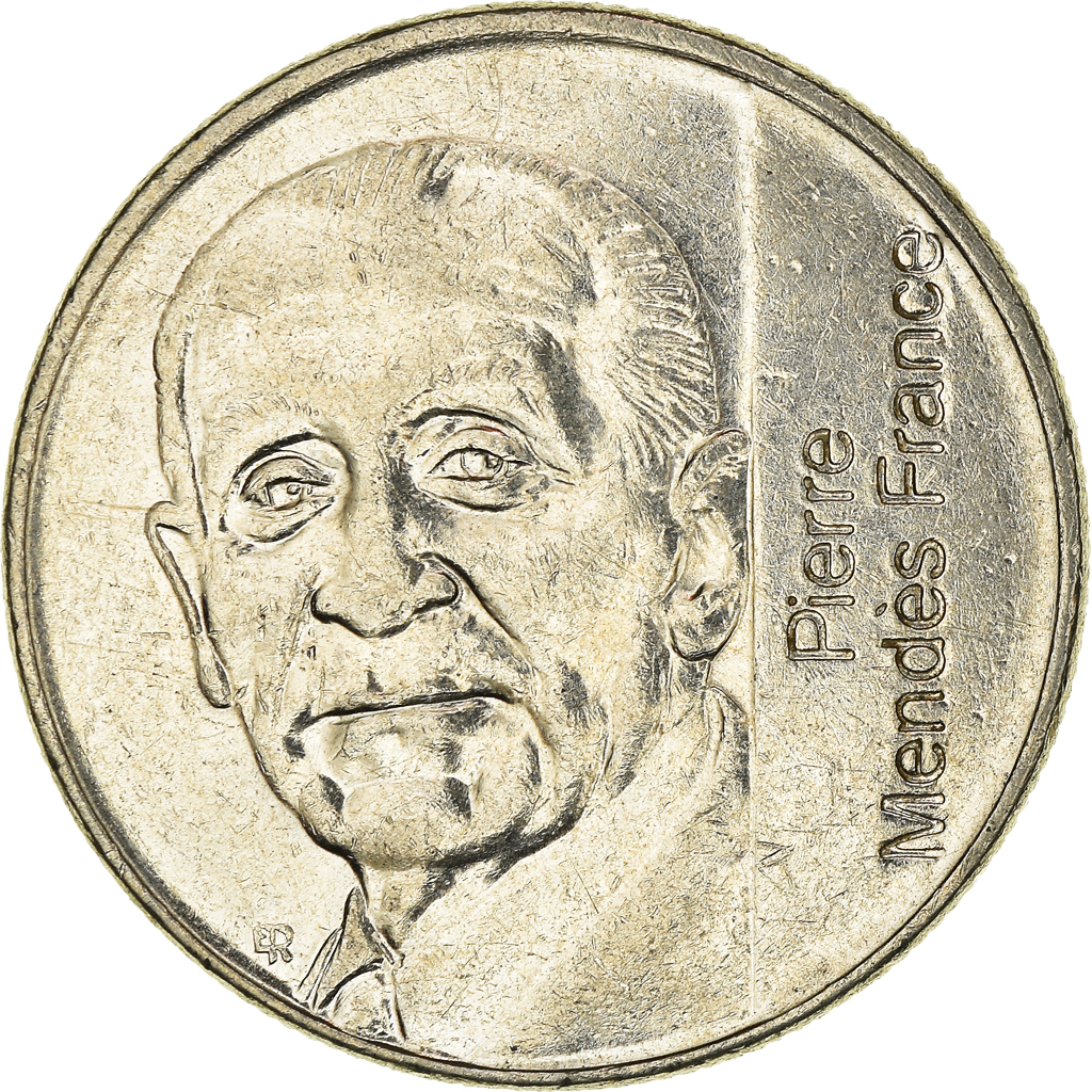 Moneda, Francia, 5 Francs, 1992
