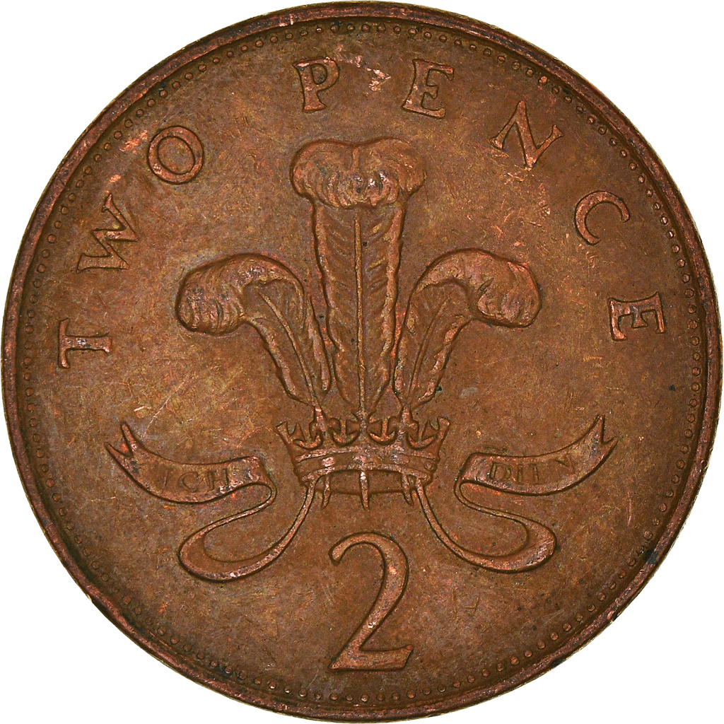 Moneda, Gran Bretaña, 2 Pence, 1992
