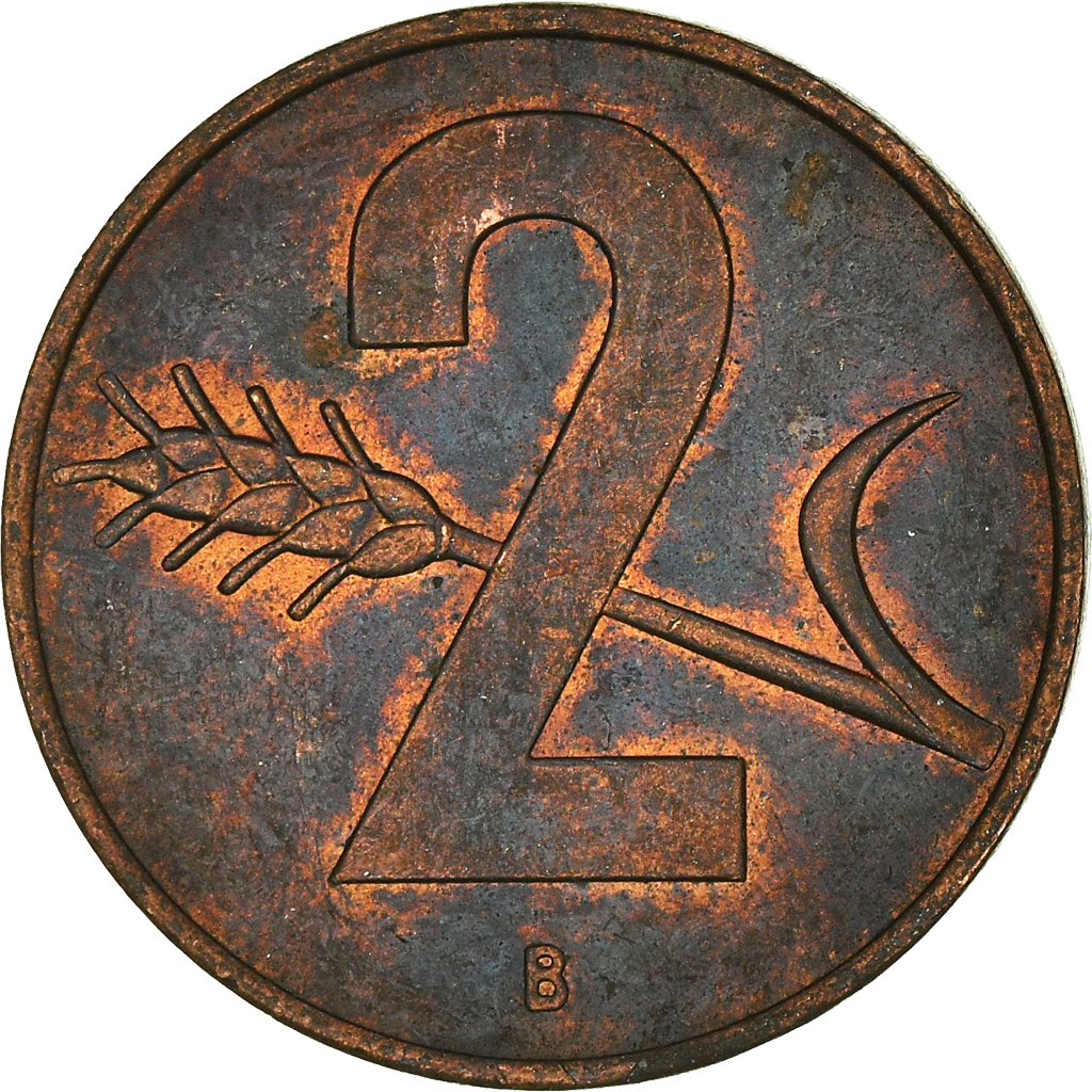Moneda, Suiza, 2 Rappen, 1963