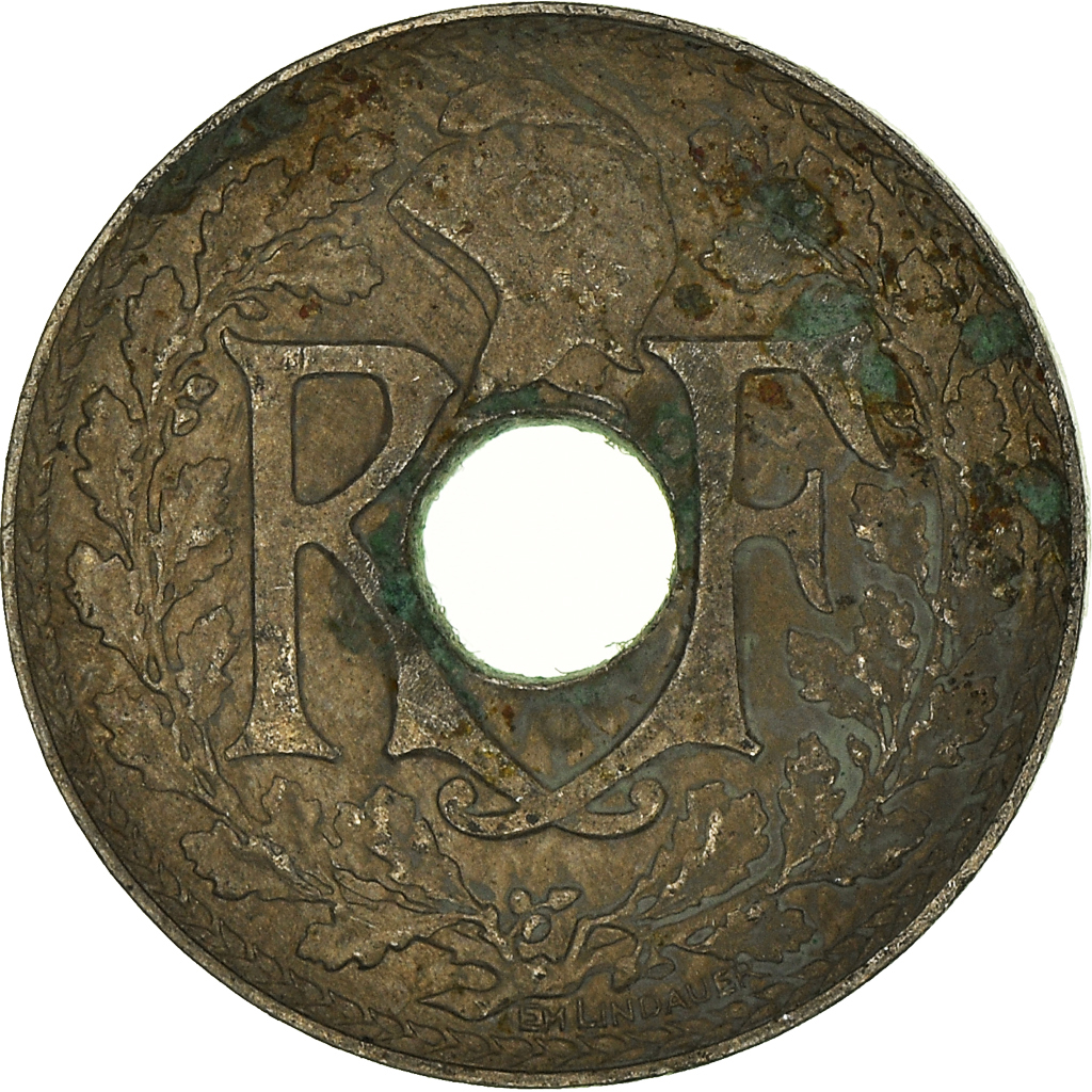 Moneda, Francia, 5 Centimes, 1934