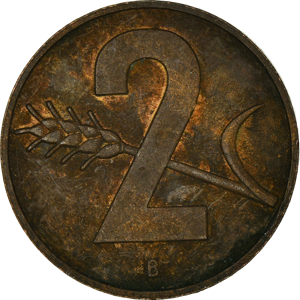 Moneda, Suiza, 2 Rappen, 1957