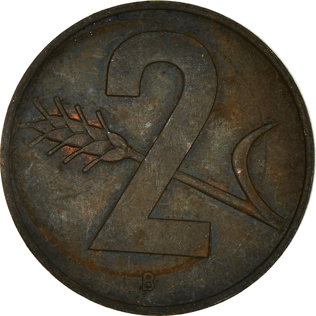 Moneda, Suiza, 2 Rappen, 1963