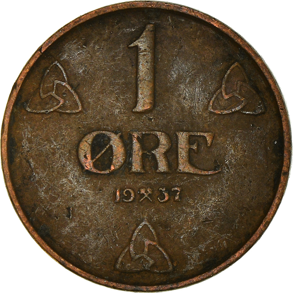 Moneda, Noruega, Ore, 1937