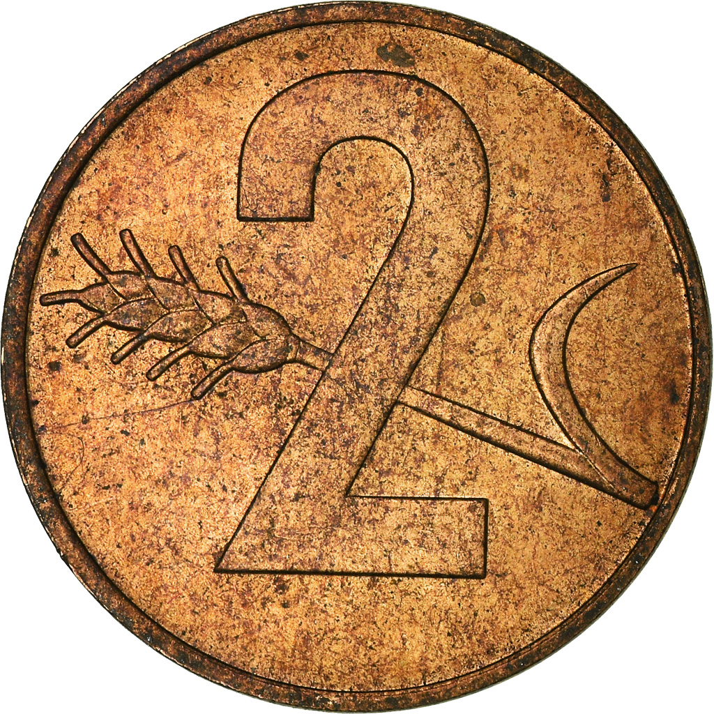Moneda, Suiza, 2 Rappen, 1969