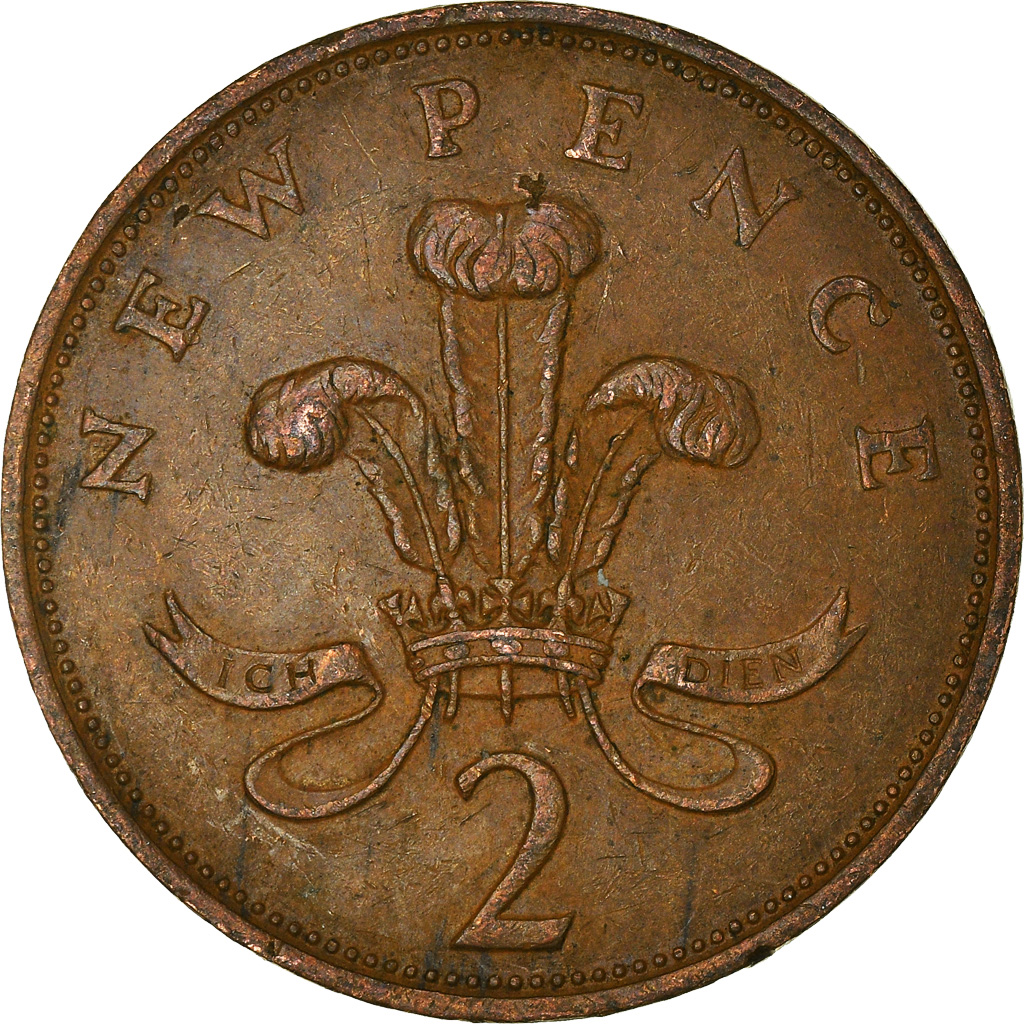 Moneda, Gran Bretaña, 2 New Pence, 1978